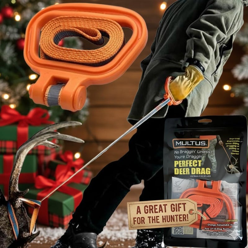 MULTUS Deer Drag Rope & Strap - Heavy Duty Deer Puller for Hunting - Unique Gifts for Hunters, Dad, Men Who Have Everything - Hunting Essentials & Accessories - Image 5